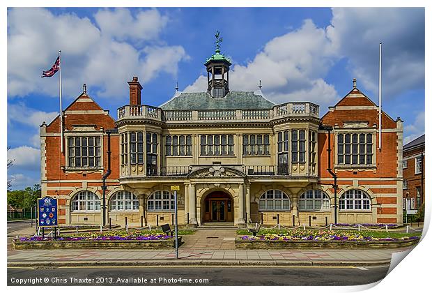 Hendon Town Hall The Burroughs Print by Chris Thaxter