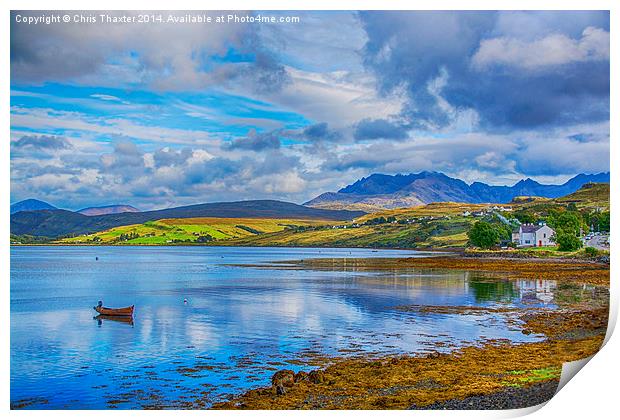 Loch Harport and the Cuillins 3 Print by Chris Thaxter