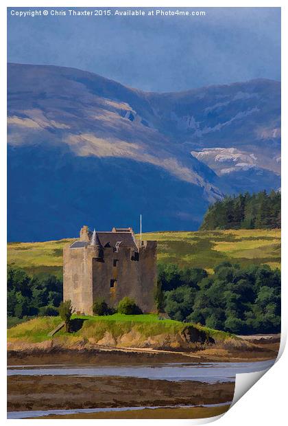  Castle Stalker Argyll, Scotland Print by Chris Thaxter