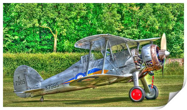 Gloster Gladiator 1938 Print by Chris Thaxter