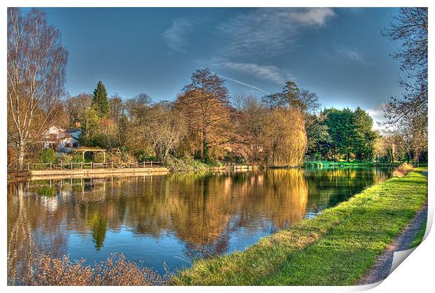 Canal Reflections Print by Chris Thaxter