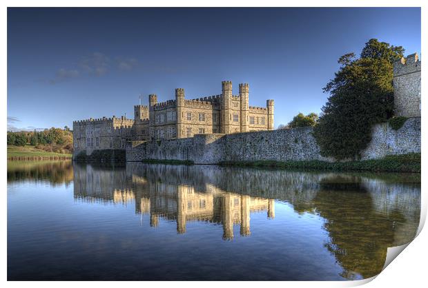 Leeds Castle Reflections 2 Print by Chris Thaxter