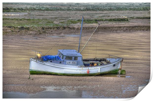 Waiting to refloat Print by Chris Thaxter