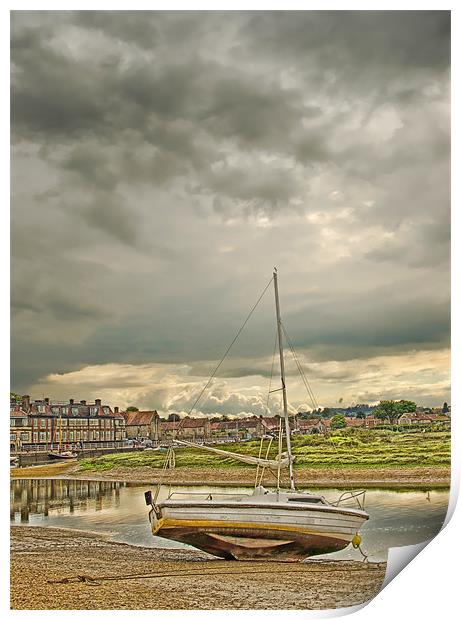 Storm Clouds over Blakeney Norfolk Print by Chris Thaxter