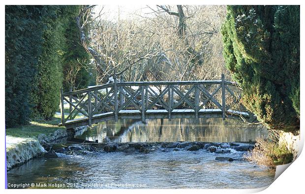 Bridge over the Brook Print by Mark Hobson