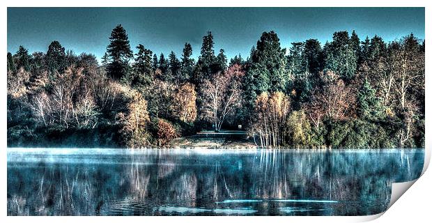 Surreal Lake Print by Mark Hobson