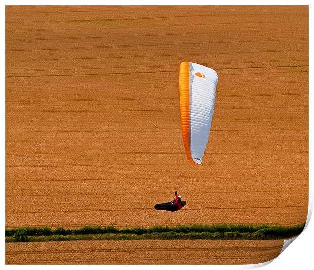 Wheat Field Paraglider Print by Bel Menpes