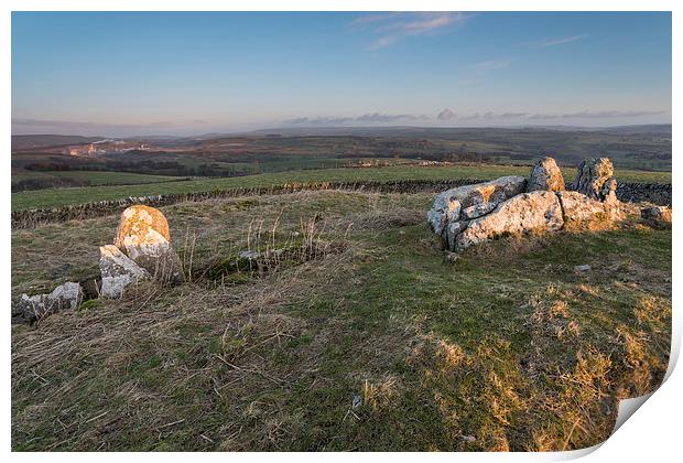 Five Wells Chambered Cairn Print by James Grant