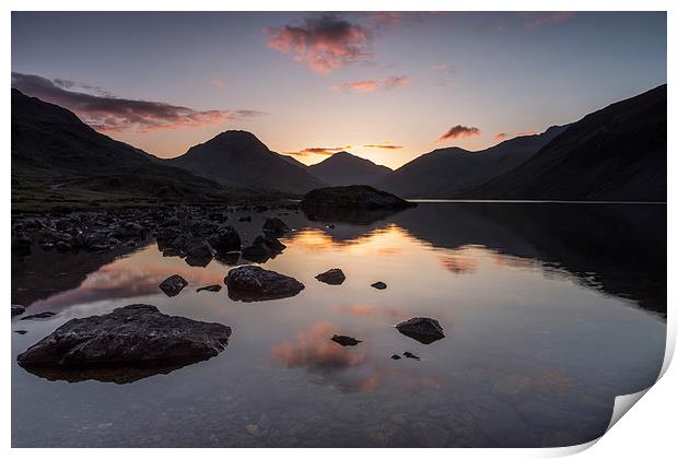 Wast Water Dawn Print by James Grant