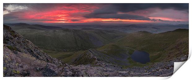 Blencathra Sunrise - Sharp Edge Panoramic Print by James Grant