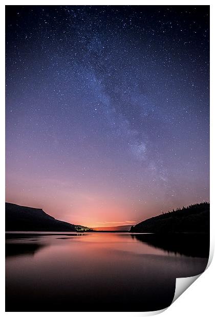 Ladybower Milky Way Print by James Grant