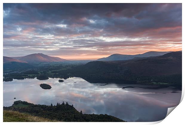  Cat Bells Sunrise Print by James Grant