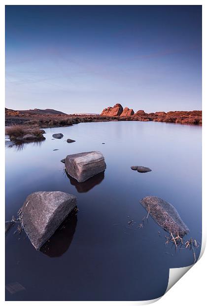  Doxey Pool Dusk Print by James Grant