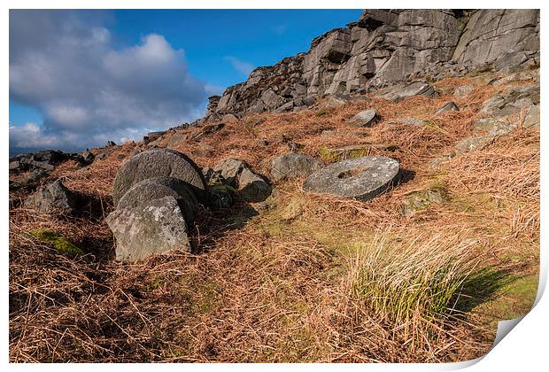  High Neb, Stanage Edge Print by James Grant