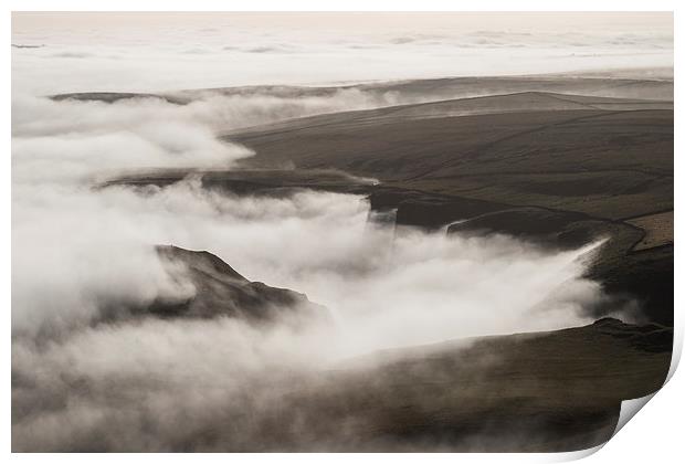  Winnats Pass Mist Print by James Grant