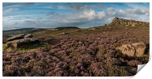  Over Owler Tor Print by James Grant