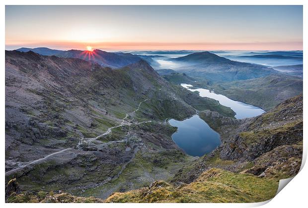  Snowdon Sunrise Print by James Grant