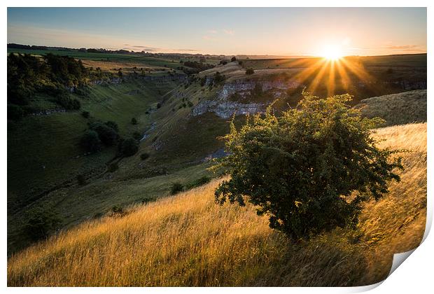  Lathkill Dale Sunset Print by James Grant