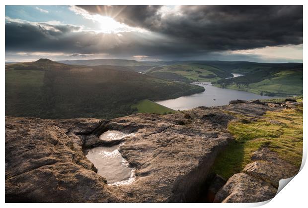 Bamford Edge Storms Print by James Grant