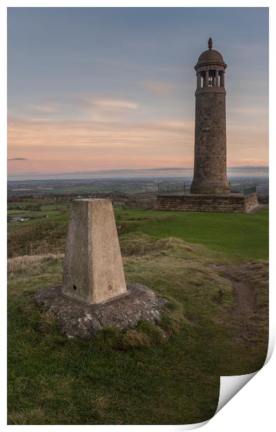 Crich Stand Sunset Print by James Grant