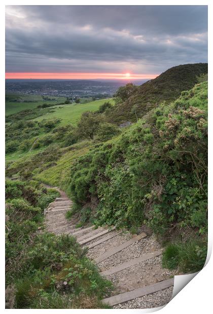 Teggs Nose Sunset Print by James Grant