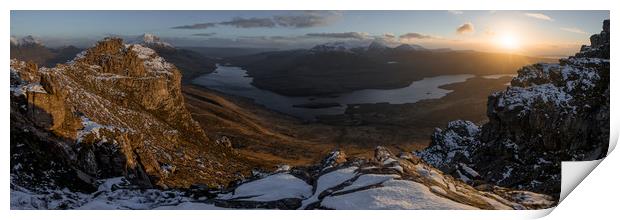 Stac Polliadh Sunset Print by James Grant