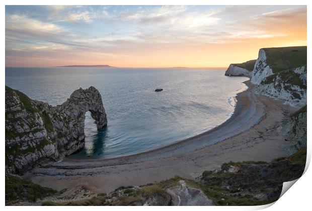 Durdle Door Sunset  Print by James Grant