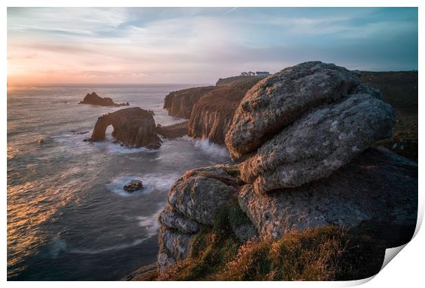 Lands End Sunset Print by James Grant