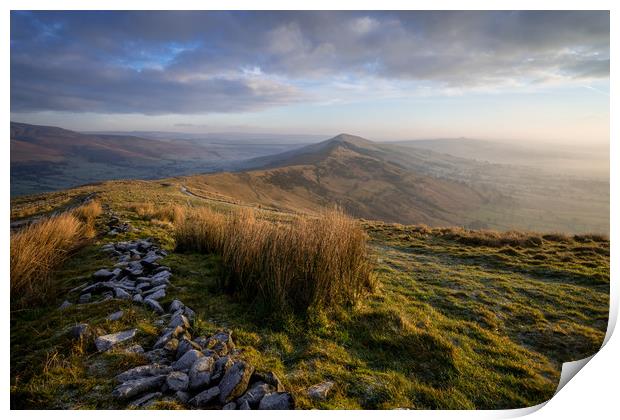 Mam Tor Frost Print by James Grant