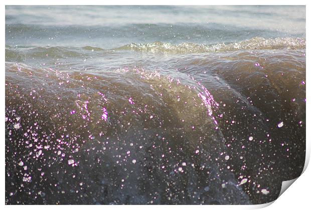 Jellyfish Wave Print by kelly Draper