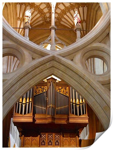 The Cathedral Organ Print by kelly Draper