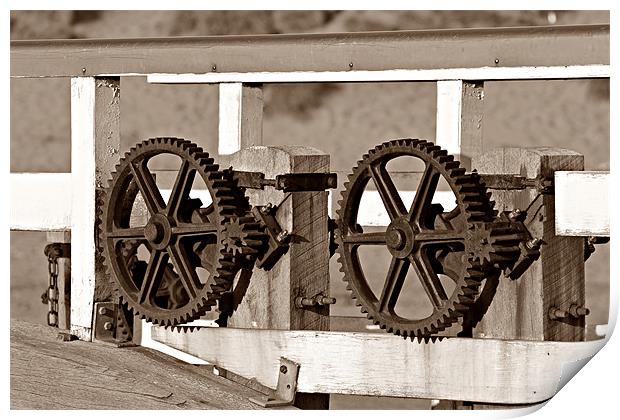 Wheels Of Bude's Lock Print by kelly Draper