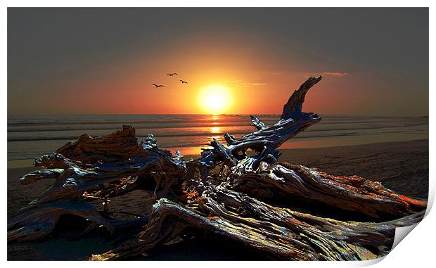 Glorious Sunset Print by james balzano, jr.