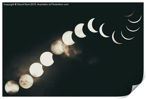  Solar Eclipse Print by Stuart Reid