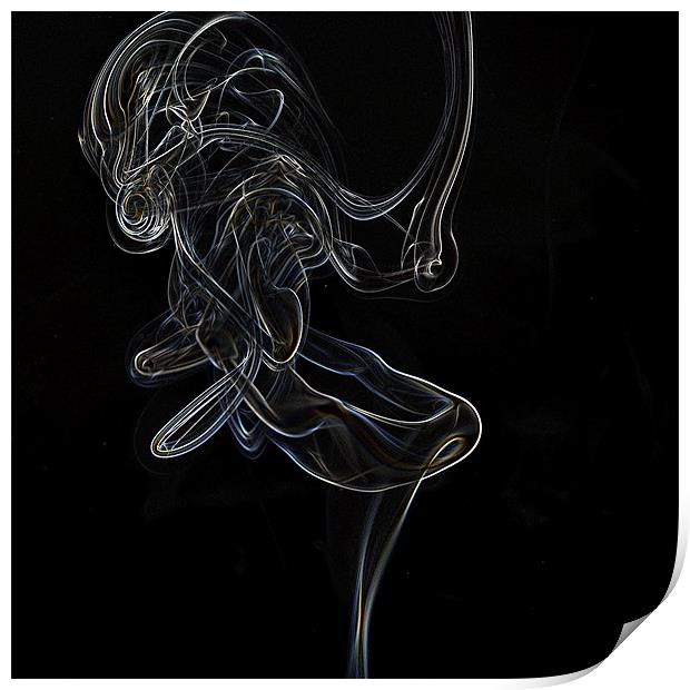 The Dancer smoke(18) Print by Stuart Reid