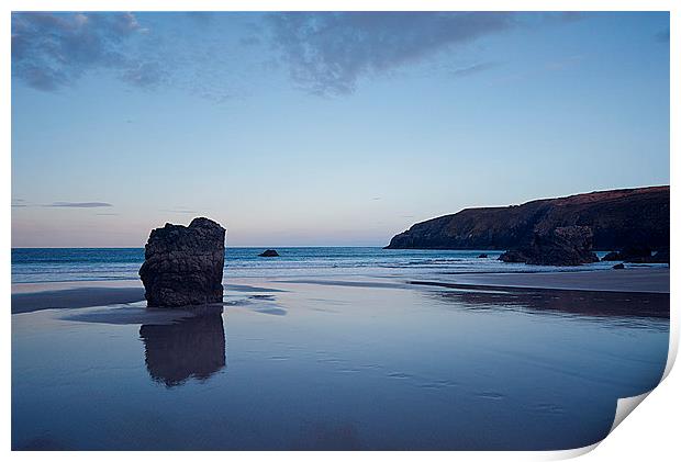 Durness Beach Last light Print by Stuart Jack