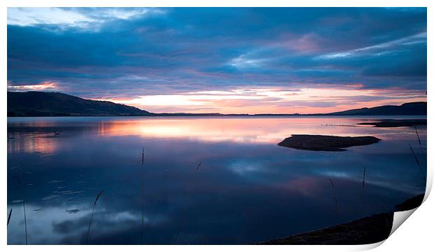  Sunrise on Loch Leven Print by Stuart Jack