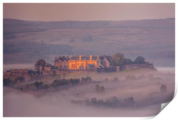  Stirling Castle in the mist Print by Stuart Jack