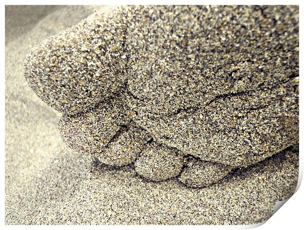 sand between the toes Print by Heather Newton