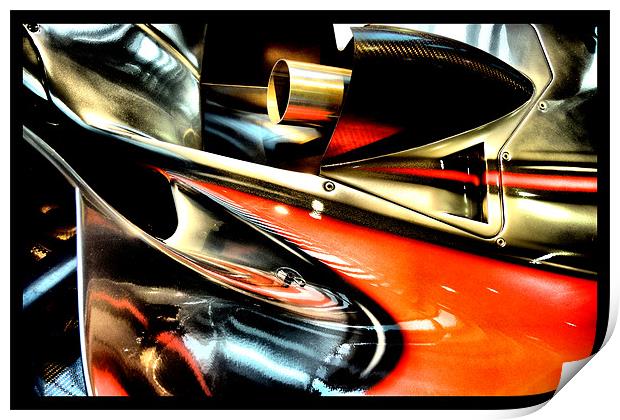 racing colours 2 Print by Heather Newton
