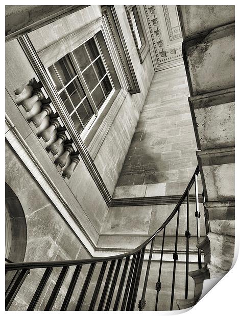  upstairs, downstairs Print by Heather Newton