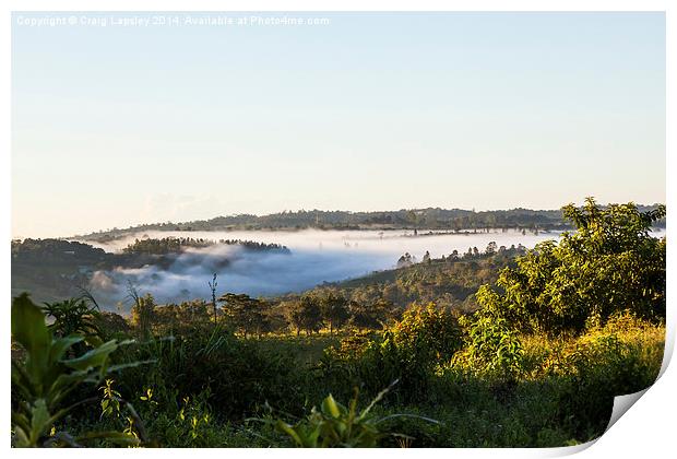 Dawn over Northern Panama Print by Craig Lapsley