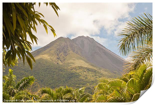 volcan Arenal Costa Rica Print by Craig Lapsley