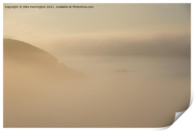 Caerfai Bay near St Davids Print by Pete Hemington