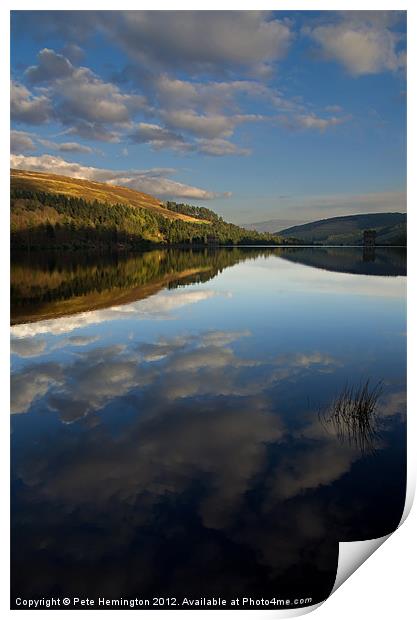 Derwent Reservoir in the Peak District Print by Pete Hemington