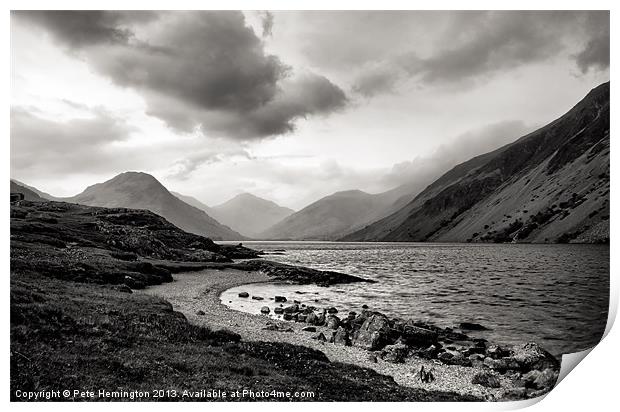 Wastwater in The Lake District Print by Pete Hemington