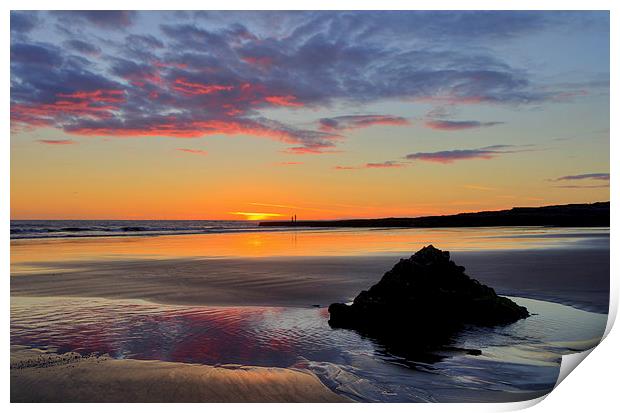 Sunset at Porthcawl Print by Pete Hemington