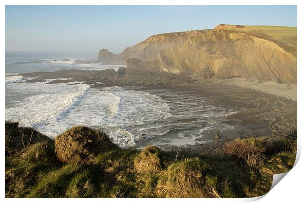 View near Hartland Print by Pete Hemington