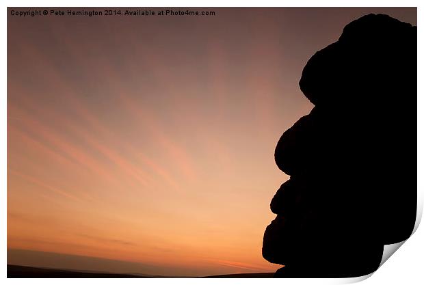 Watching the sunset Print by Pete Hemington