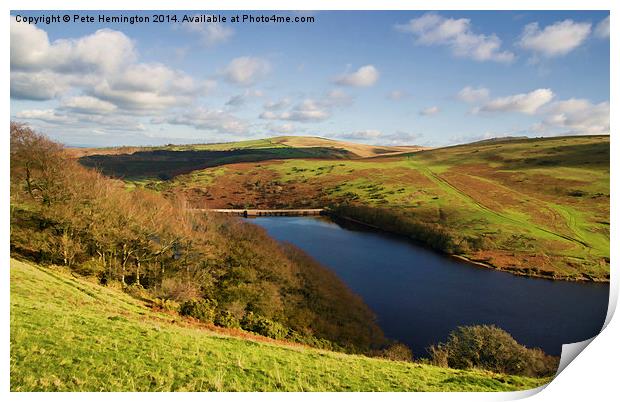  Meldon Reservoir on Dartmoor Print by Pete Hemington